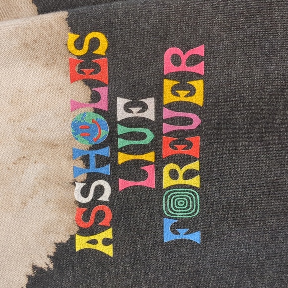 NWOT ALF hoodie...looks damaged or 💩 stained..... but it's just the style 😂 - Picture 3 of 4